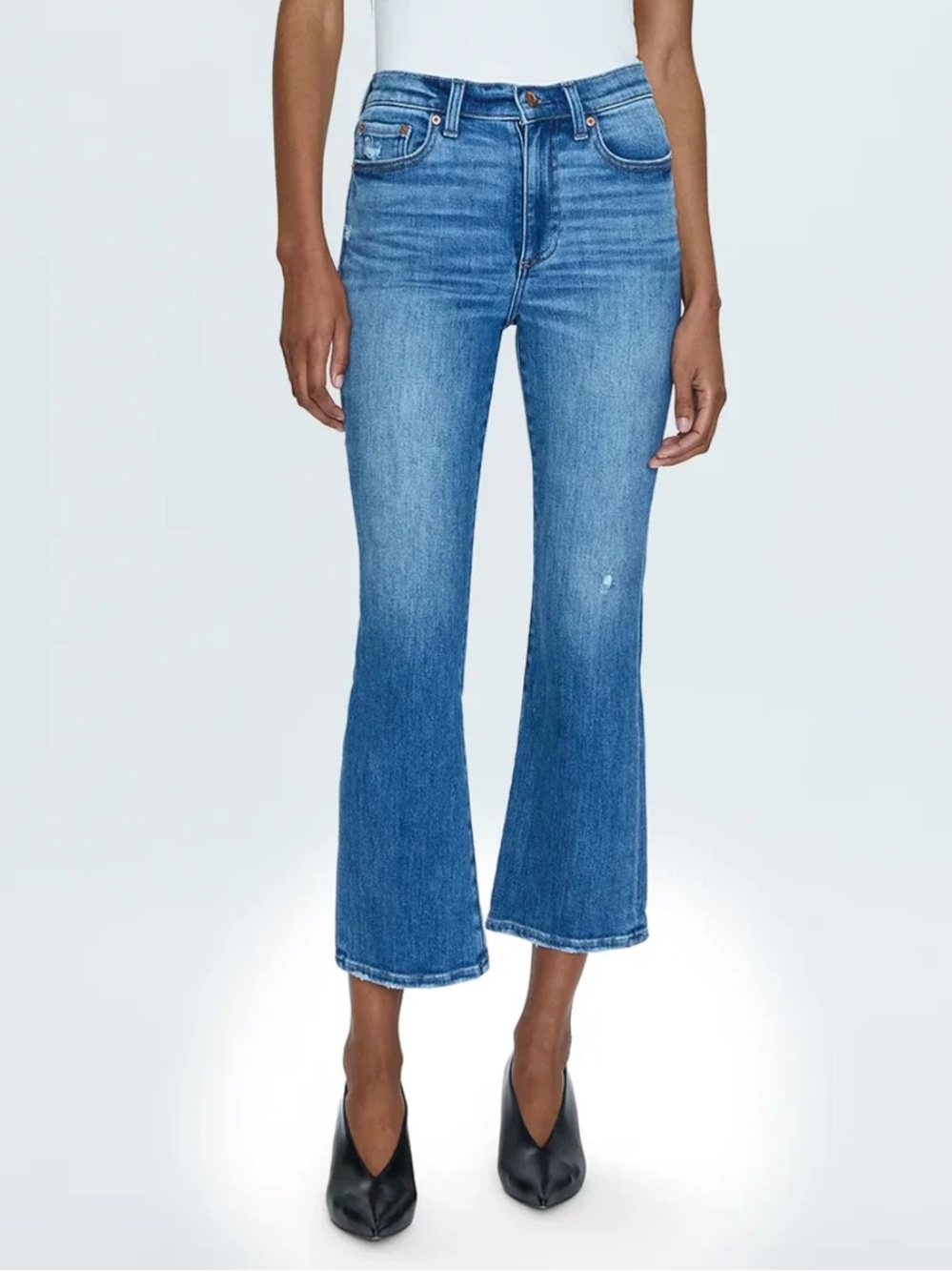Pistola Denim Lennon High Rise Crop Boot Jeans Midtown Wash Women’s size 31